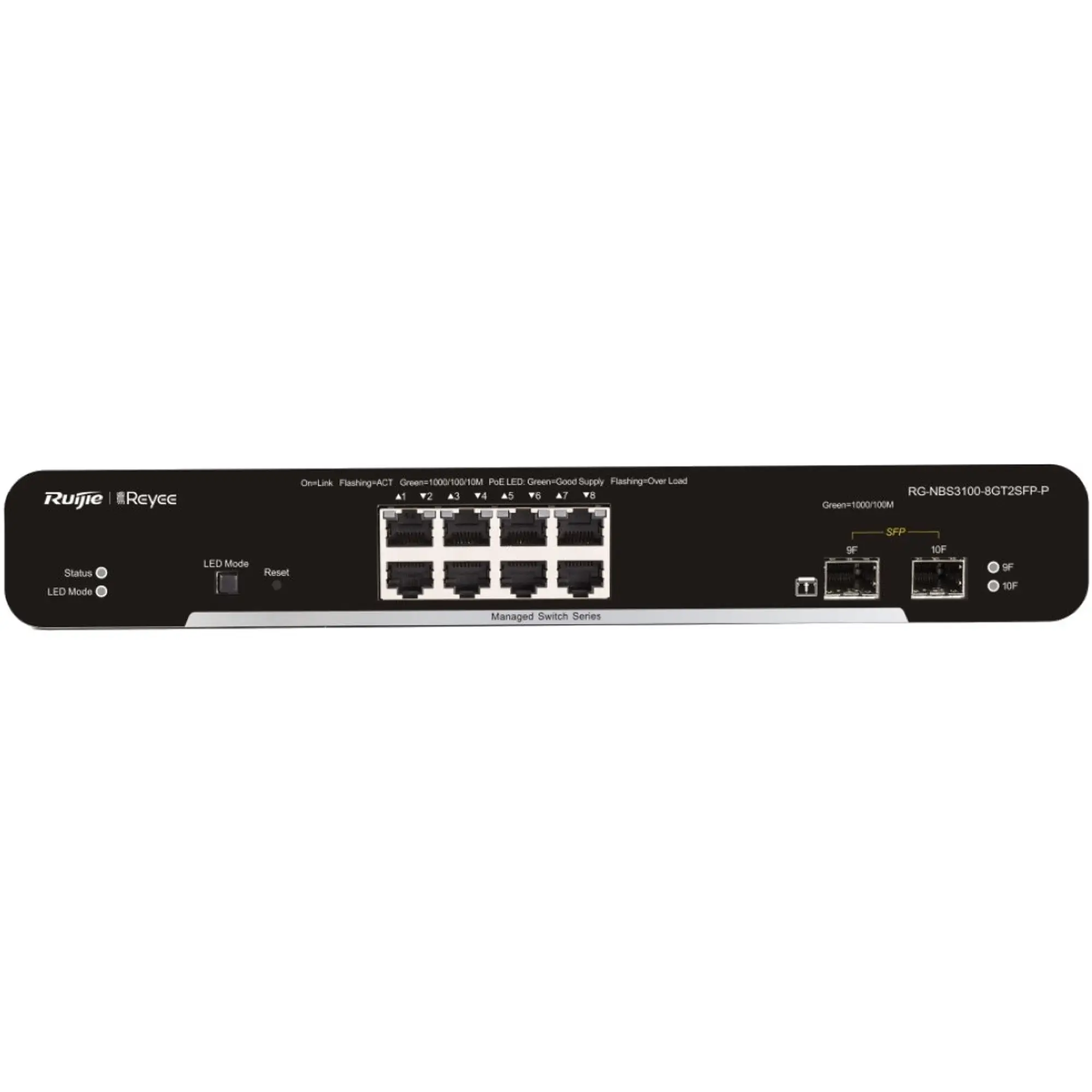 Купити Комутатор Ruijie Reyee RG-NBS3100-8GT2SFP-P - фото 2