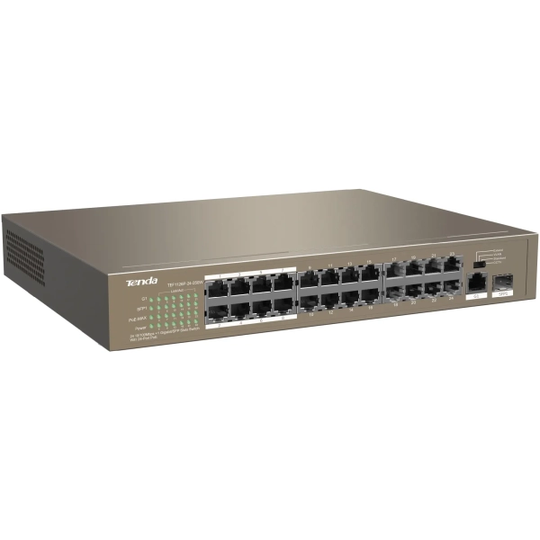 Купити Комутатор Tenda TEF1126P-24-250W - фото 2