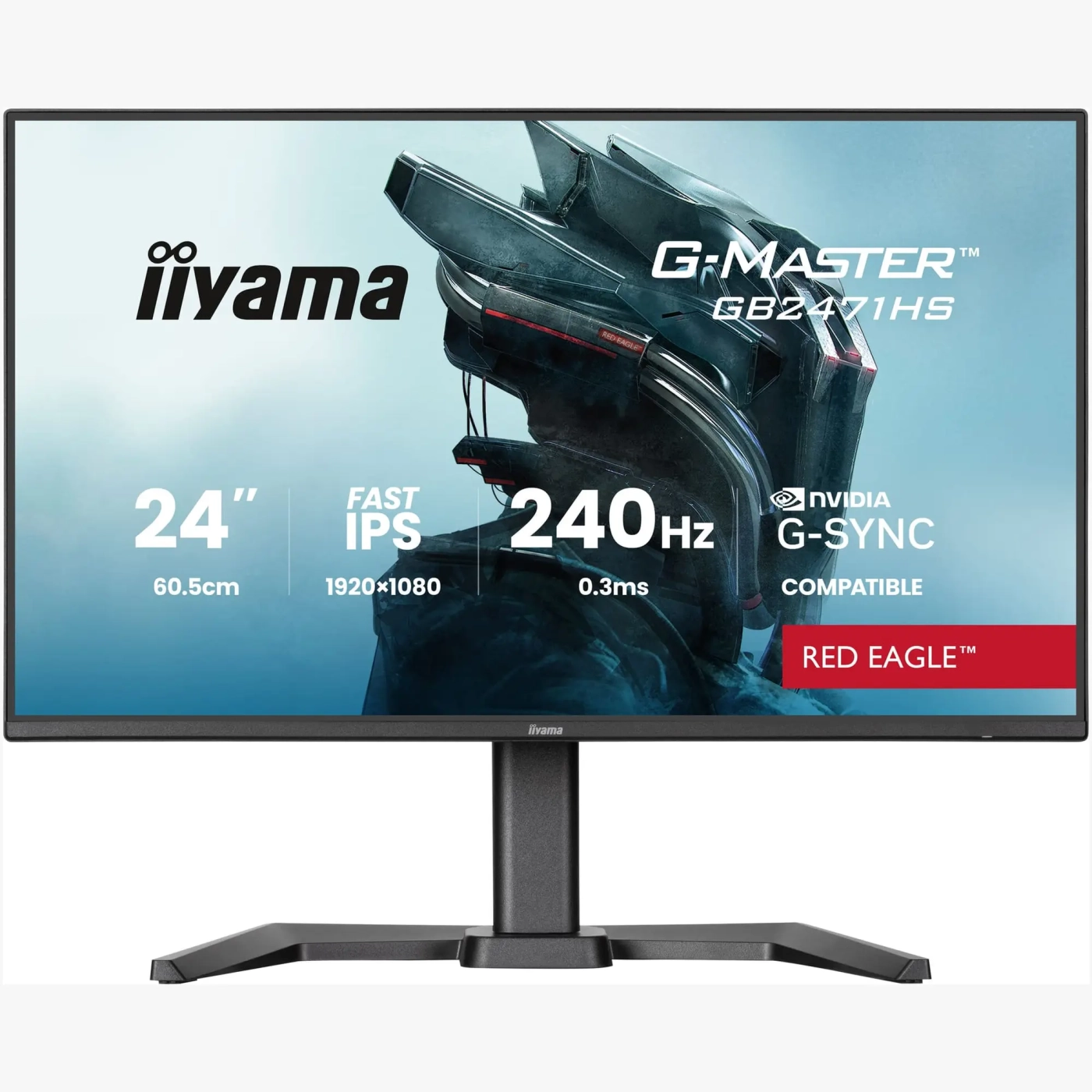 Купити Монітор 23.8" IiyamaG-Master Red Eagle GB2471HS-B1 - фото 1