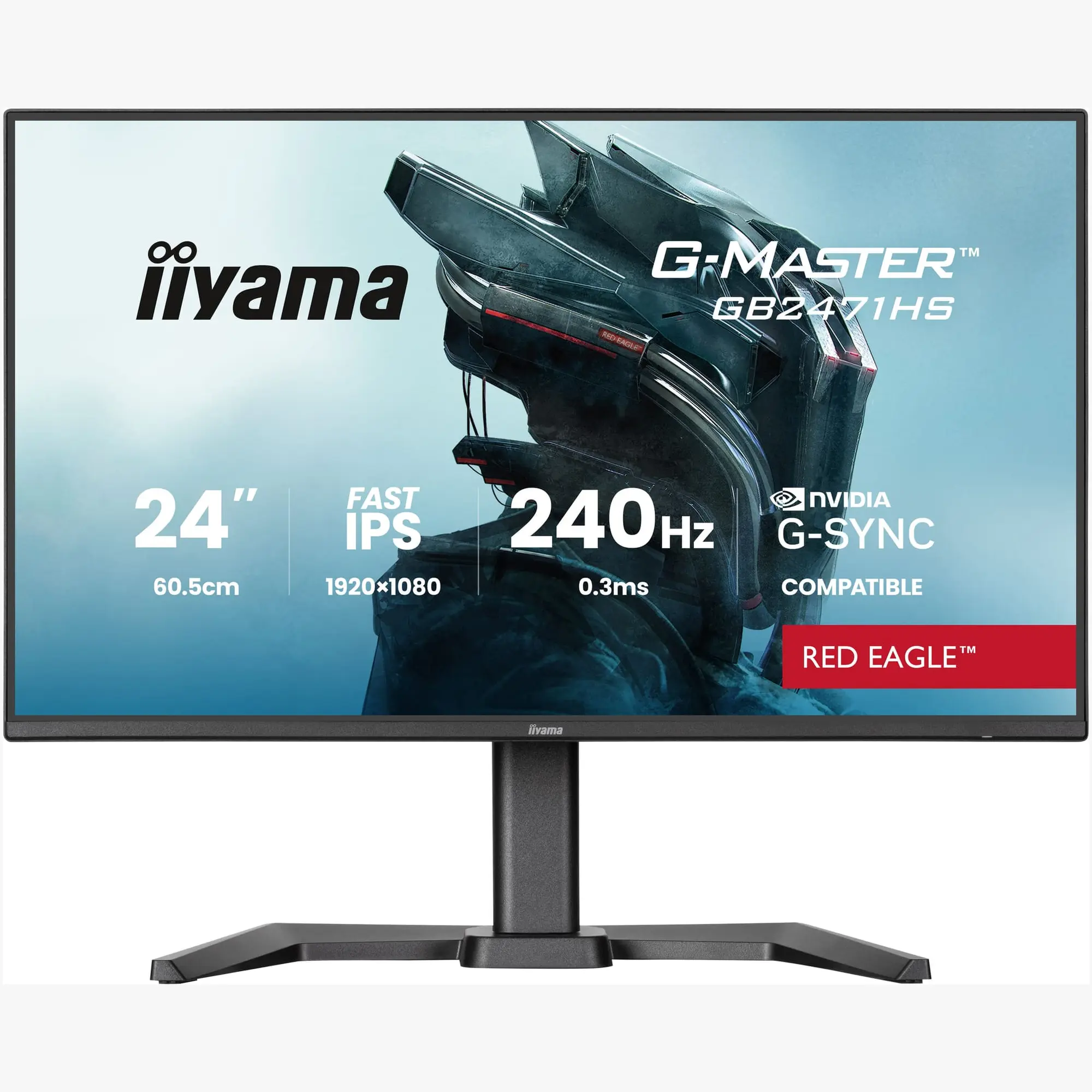 Купити Монітор 23.8" IiyamaG-Master Red Eagle GB2471HS-B1 - фото 1