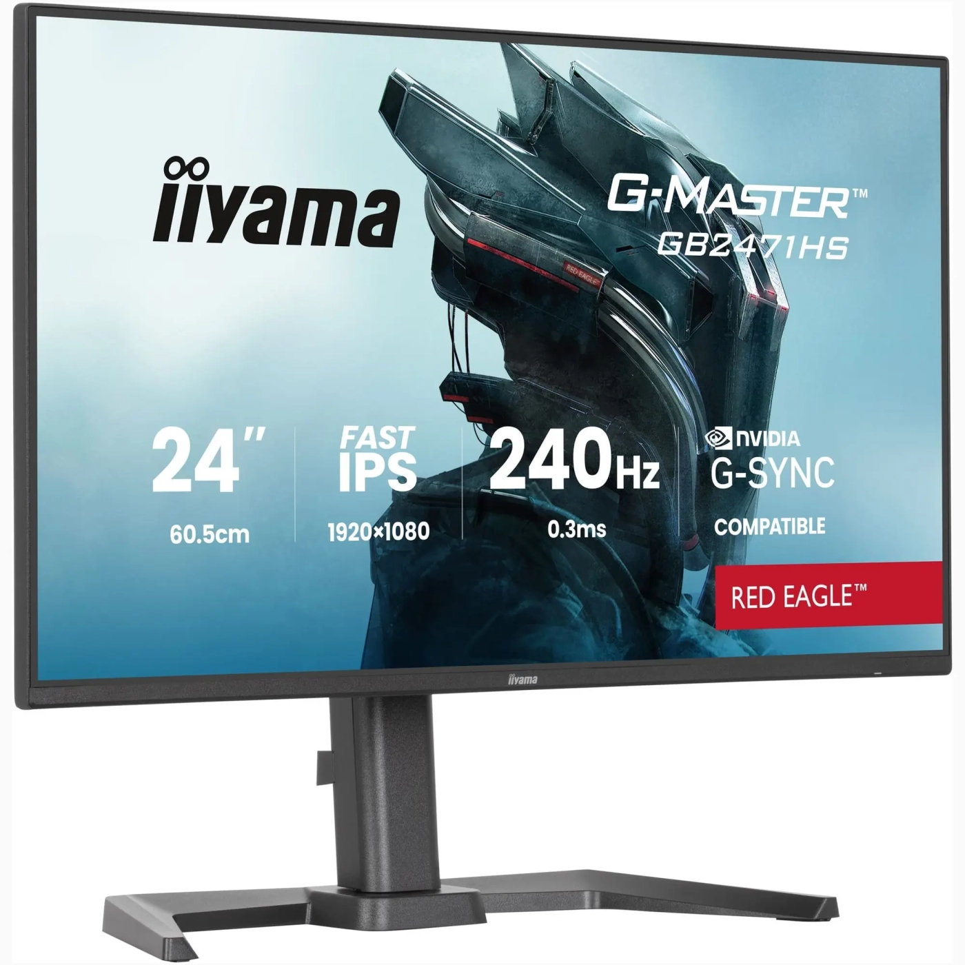 Купити Монітор 23.8" IiyamaG-Master Red Eagle GB2471HS-B1 - фото 2