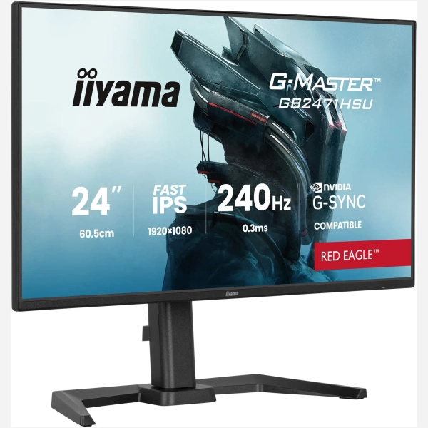 Купити Монітор 23.8" IiyamaG-Master Red Eagle GB2471HSU-B1 - фото 2