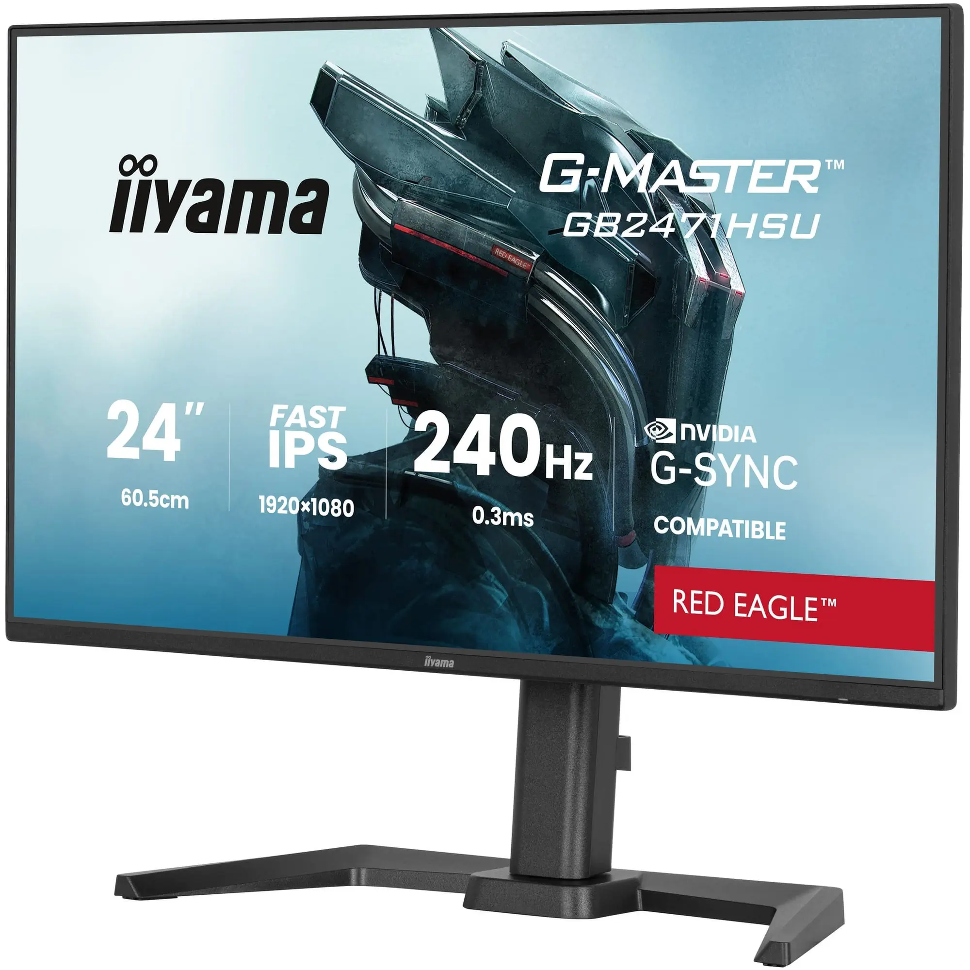 Купити Монітор 23.8" IiyamaG-Master Red Eagle GB2471HSU-B1 - фото 3