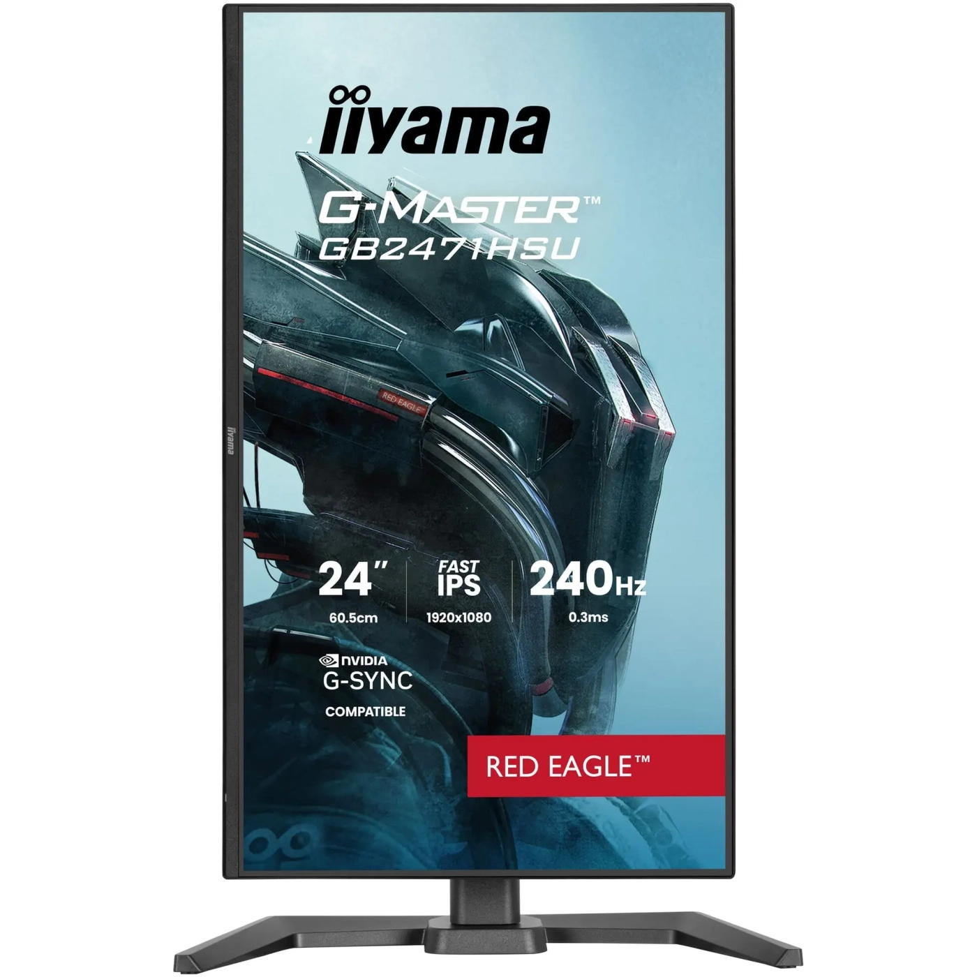 Купити Монітор 23.8" IiyamaG-Master Red Eagle GB2471HSU-B1 - фото 4