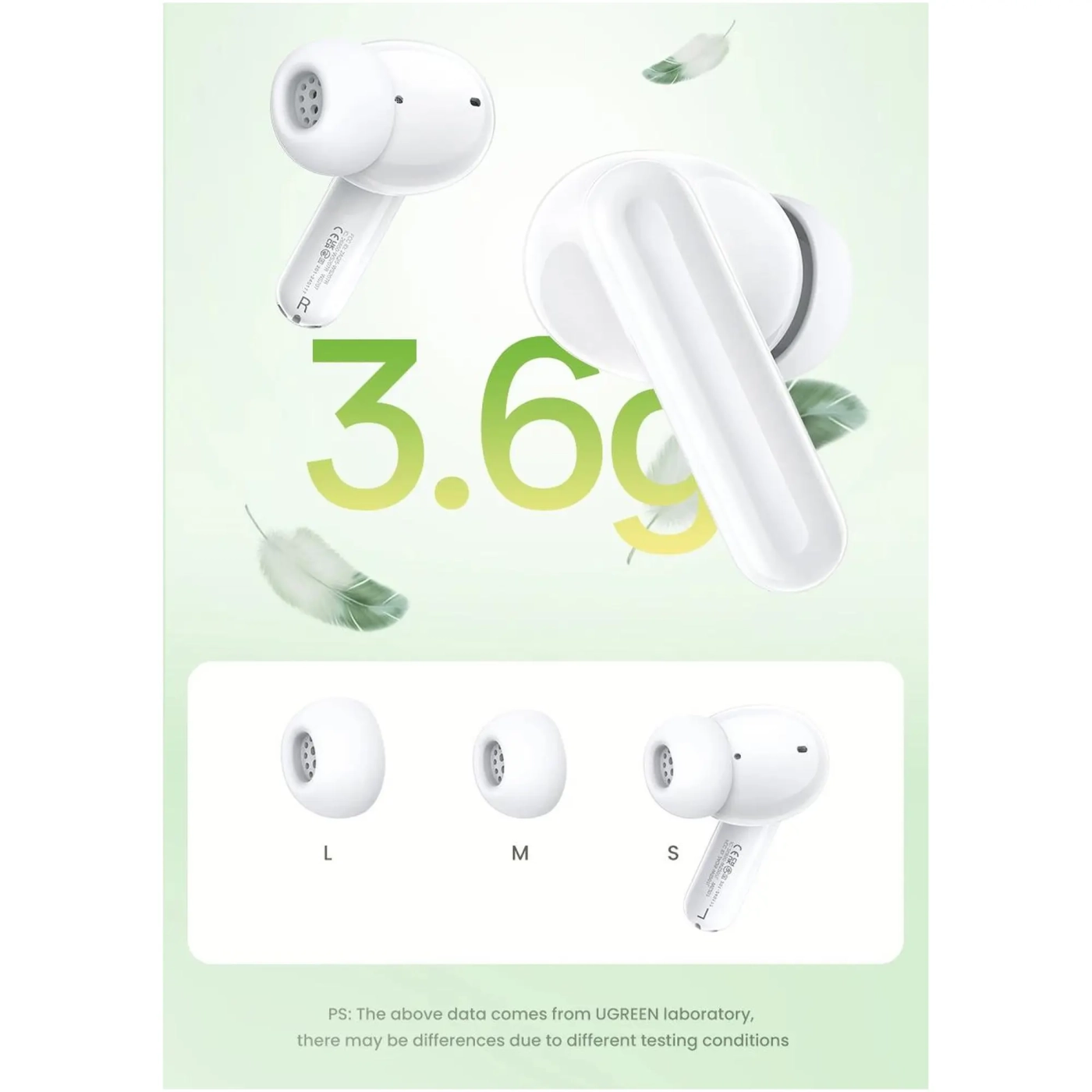 Купить Наушники Ugreen WS207 HiTune P3 White (UGR-45110) - фото 3