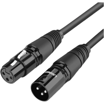 Купить Кабель UGREEN AV130 XLR Male to Female Cable 5m Black (20712) - фото 1