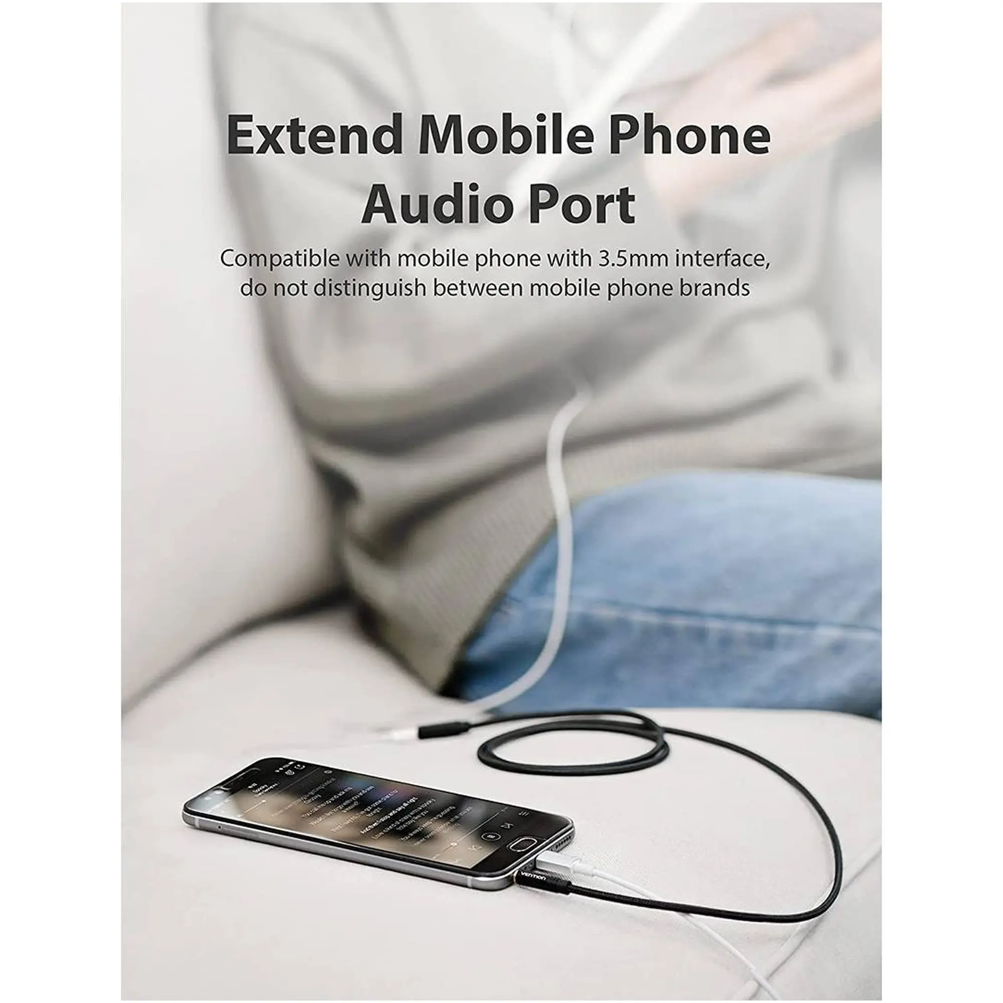 Купить Кабель Vention mini-jack 3.5mm 3м Black (BHBBI) - фото 5