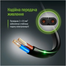 Купити Кабель ColorWay CEE7/16-C7 2м Black (CW-CBP085-BK) - фото 5