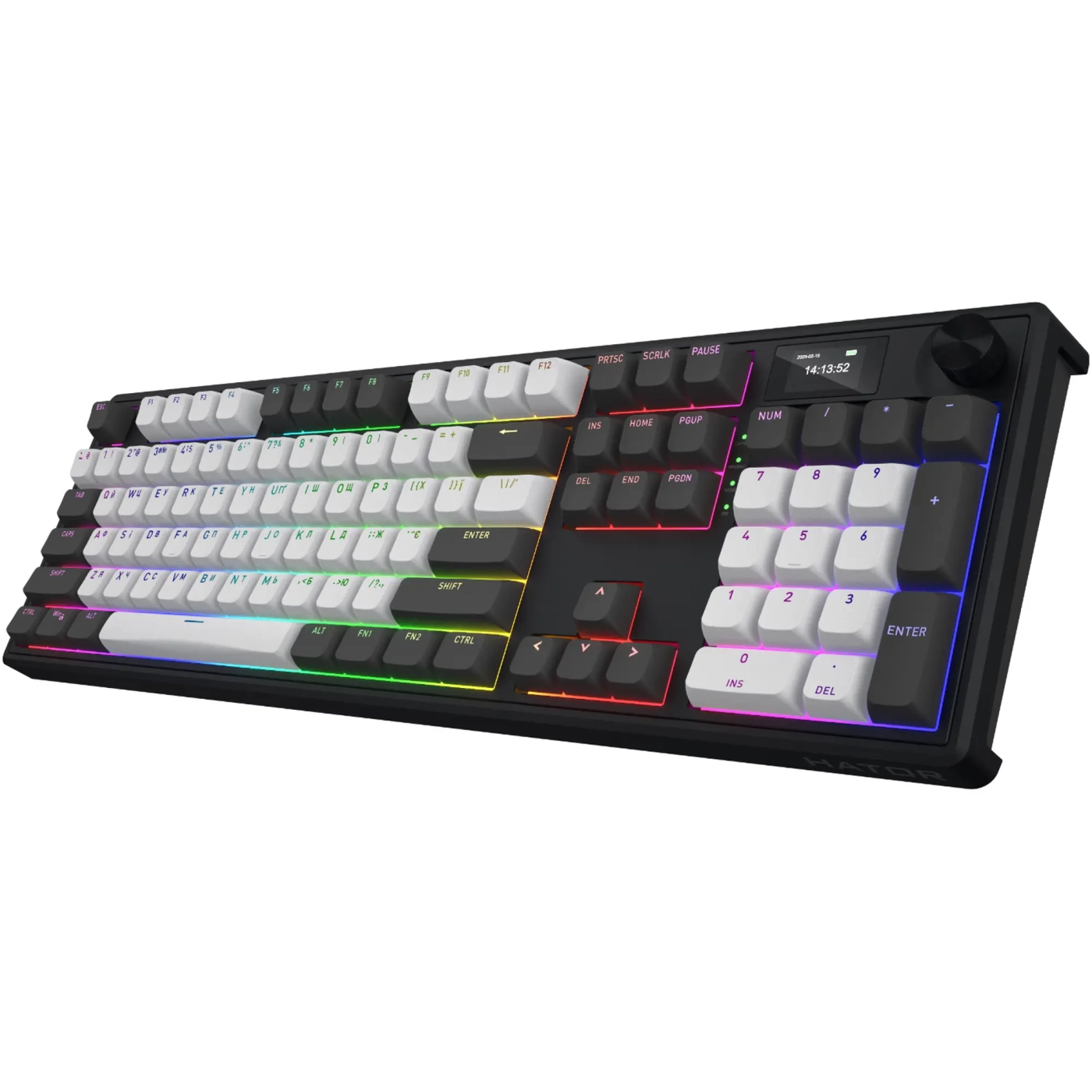 Купити Клавіатура Hator Skyfall 100 PRO Wireless Grey-Black Silent Switches (HTK4100UA) - фото 3