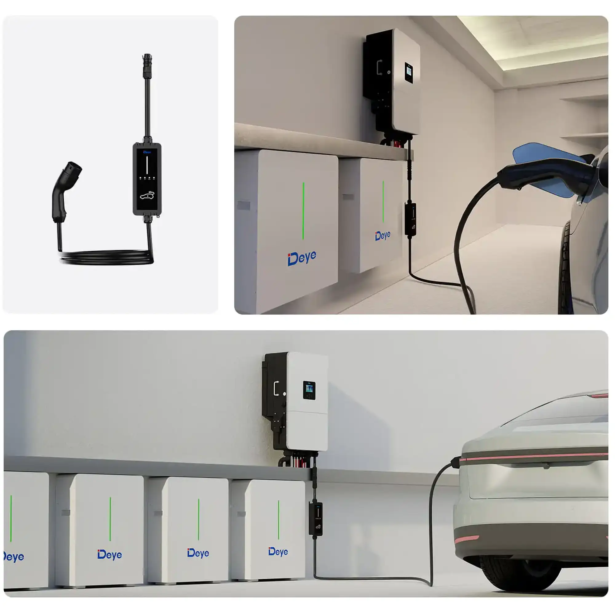 Купить Зарядное устройство для электромобилей DEYE SUN-EVSE22K01-EU/GB/T Type2/GB/T, 22кВт, 32A, 3-Ph, Wi-Fi/LoRa/BLE - фото 3