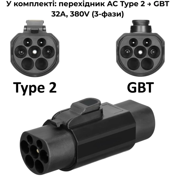 Купить Зарядное устройство для электромобилей DEYE SUN-EVSE22K01-EU/GB/T Type2/GB/T, 22кВт, 32A, 3-Ph, Wi-Fi/LoRa/BLE - фото 2