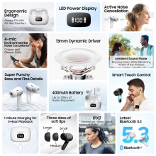 Купить Наушники BlackviewAirBuds 8 Arctic White (6931548315971) - фото 7