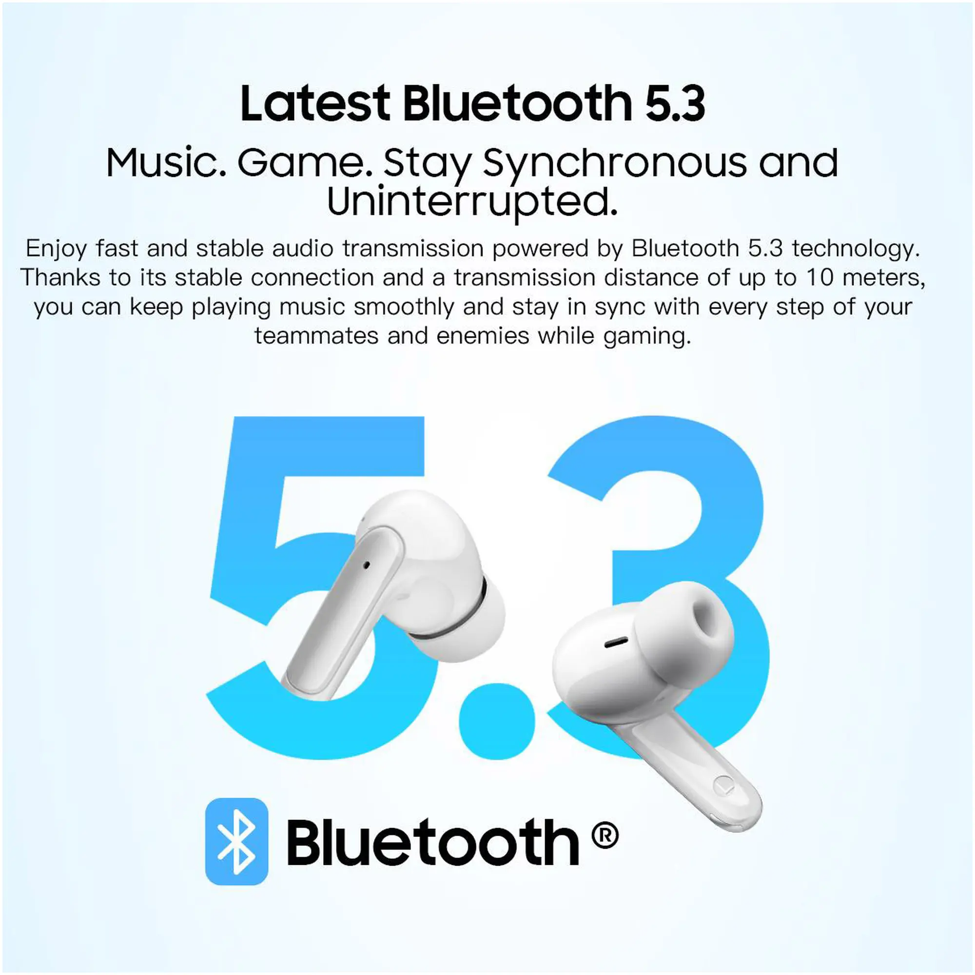 Купить Наушники BlackviewAirBuds 8 Arctic White (6931548315971) - фото 9