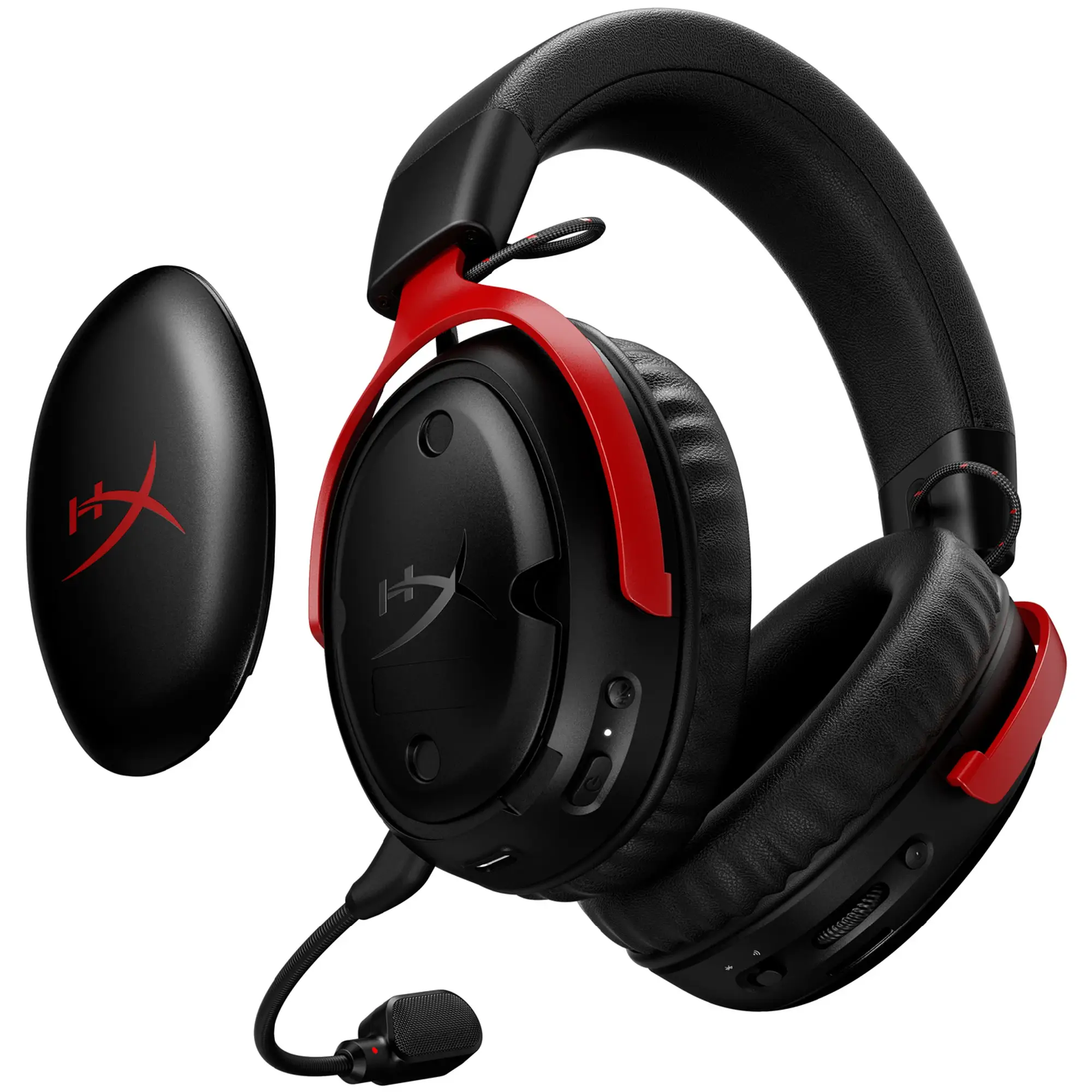 Купить Наушники HyperX Cloud III S Wireless/USB-A/USB-C Black/Red (A59Z0AA) - фото 5