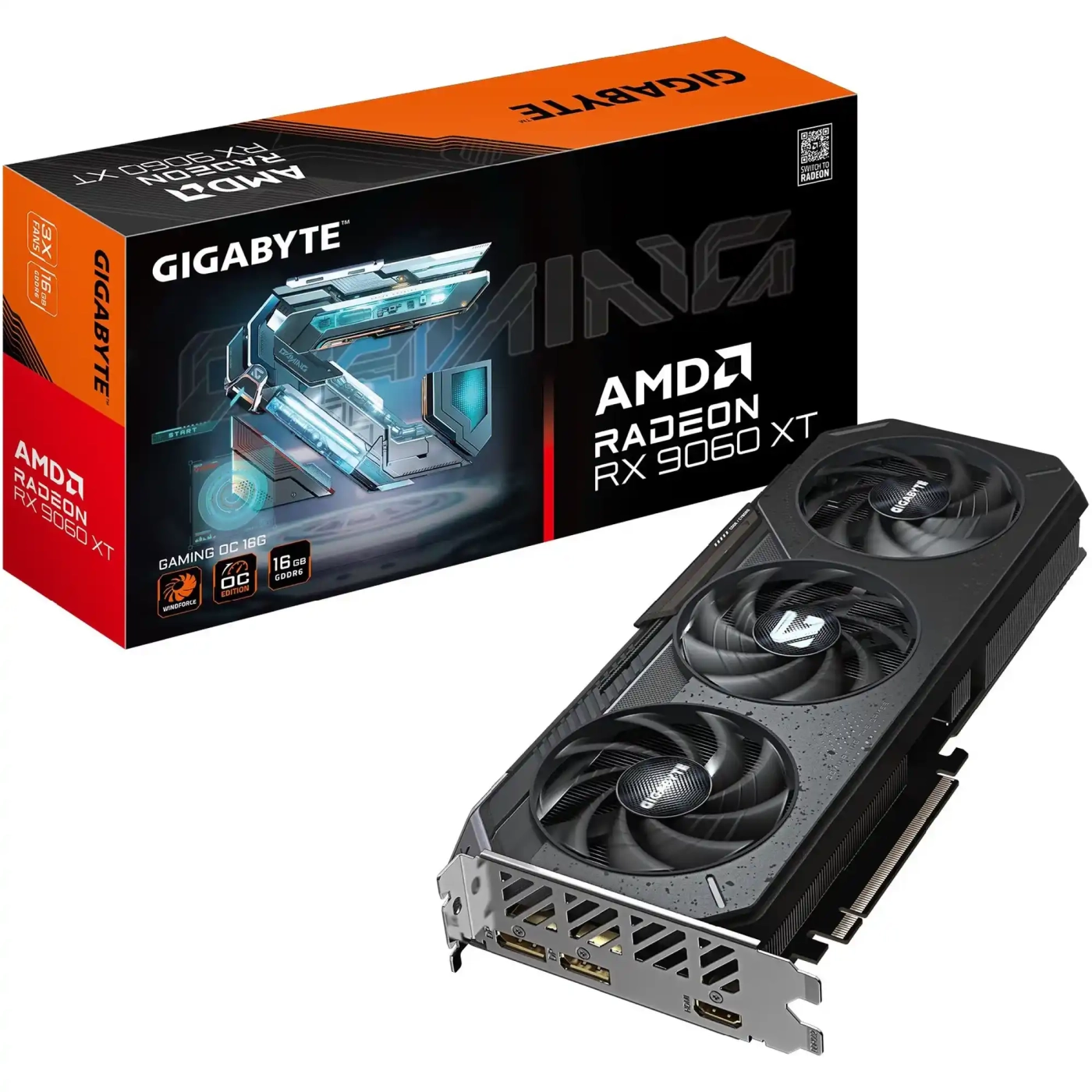 Купити Відеокарта GIGABYTE AMD Radeon RX 9060 XT GAMING 16G (GV-R9060XTGAMING-16GD) - фото 11