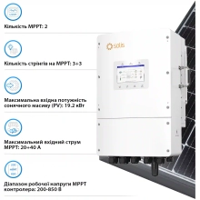 Купити Система зберігання енергії Solis SV-3SL12K1-LDY28.68K1 12kW 28.672kWh 2BAT LiFePO4 6000 циклів - фото 4