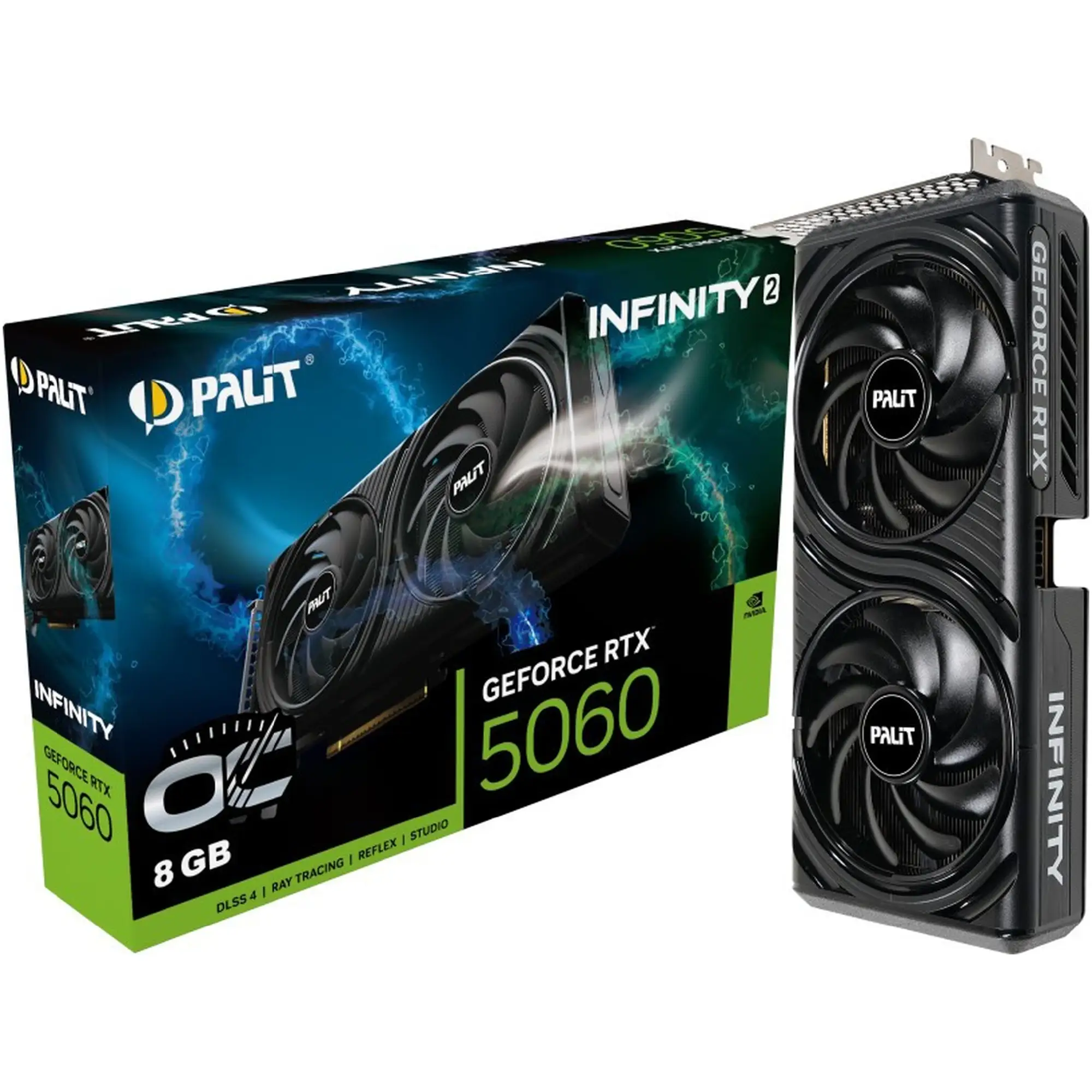 Купити Відеокарта PALIT Nvidia GeForce RTX 5060 Infinity 2 OC 8GB GDDR7 (NE75060V19P1-GB2063L) - фото 9