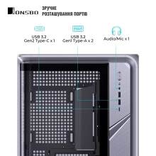 Купити Корпус JONSBO BO400CG Gray - фото 5