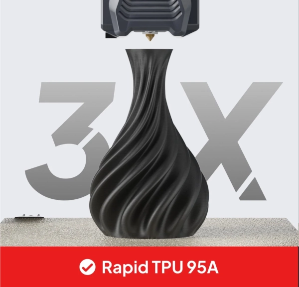 Купить Rapid TPU Filament (пластик) для 3D принтера ELEGOO 1кг, 1.75мм, черный (50.203.0631) - фото 2