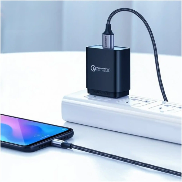 Купить Кабель UGREEN US288 USB - USB-C 3A 3m Space Gray (60408) - фото 4