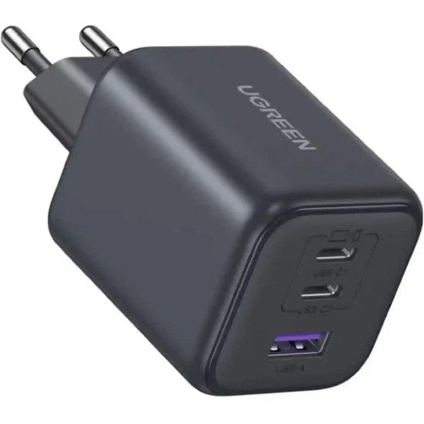 Купити Мережевий зарядний пристрій UGREEN X527 3xUSB 45W (2xUSB-C + USB-A) Gan PD Gray (65156B) - фото 2