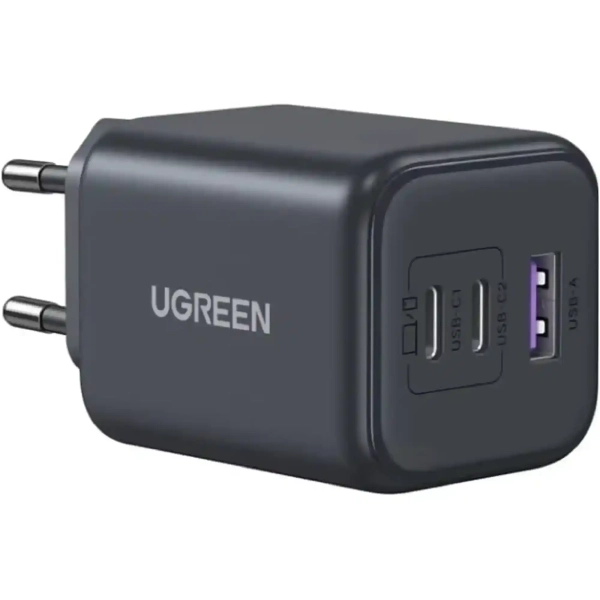 Купити Мережевий зарядний пристрій UGREEN X527 3xUSB 45W (2xUSB-C + USB-A) Gan PD Gray (65156B) - фото 3