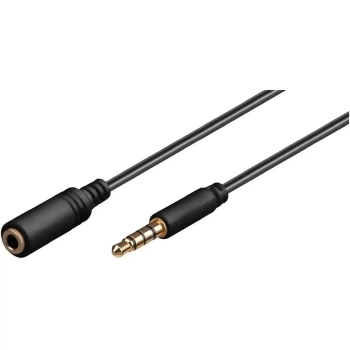 Купити Кабель Goobay Jack 3.5mm 4pin M/F 3.0m (75.06.2480) - фото 1