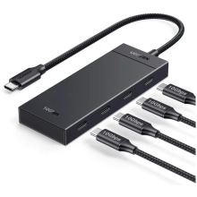 Купити USB-хаб Ugreen CM806 USB-C to 4xUSB-C 3.2 Gen2 10Gbps Black (UGR-35584) - фото 4