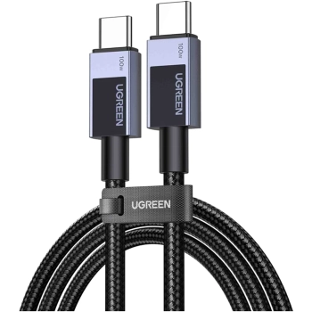 Купити Кабель UGREEN L512 USB-C - USB-C 100W PD 3m Space Gray (45065) - фото 1