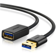 Купить Кабель UGREEN US129 USB 3.0 Male to Female Extension Cable 3m Black (30127) - фото 2