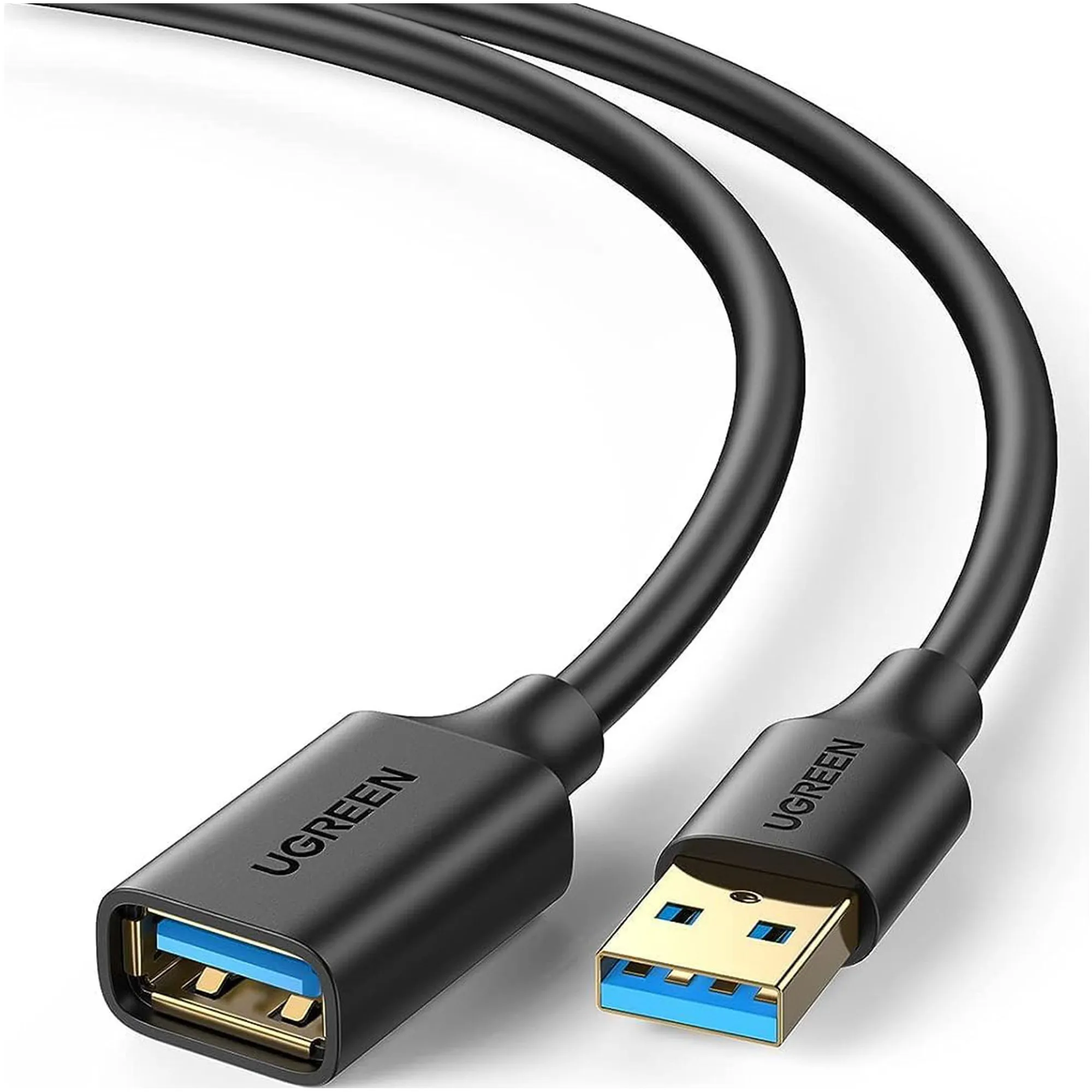 Купить Кабель UGREEN US129 USB 3.0 Male to Female Extension Cable 3m Black (30127) - фото 3