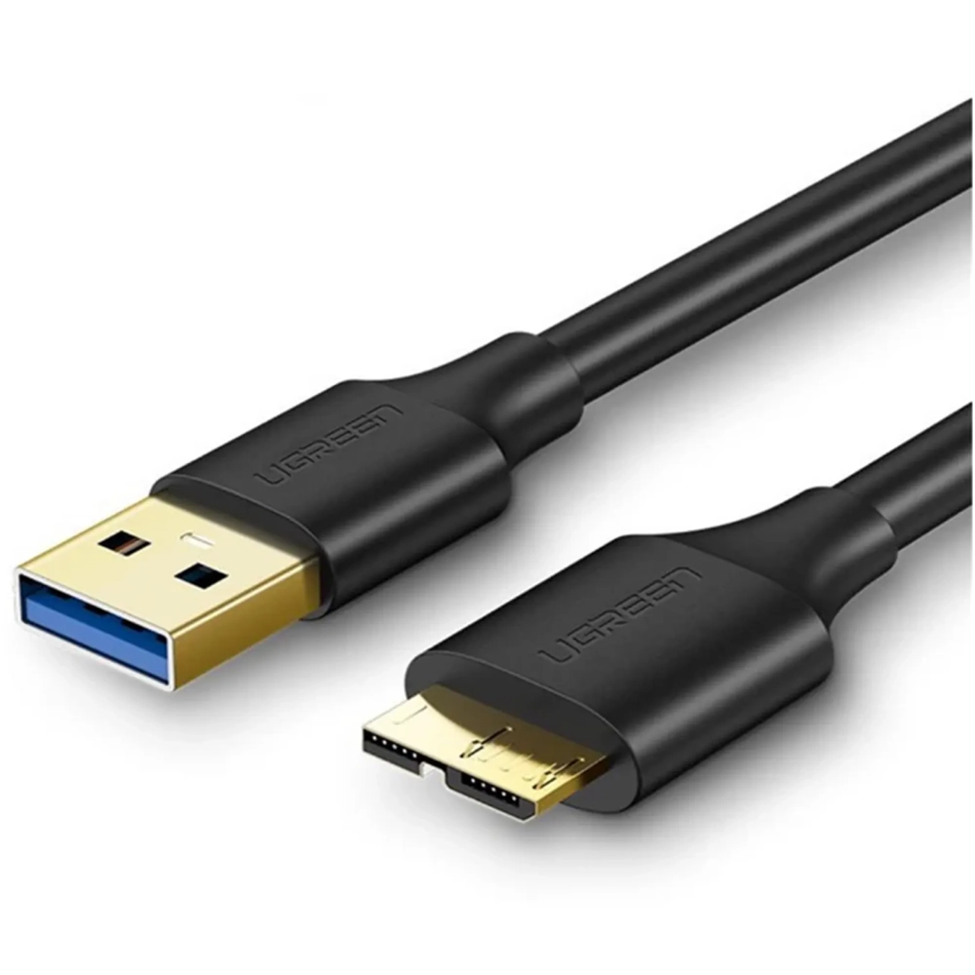Купить Кабель UGREEN US130 USB 3.0 to Micro-B 3.0 0.5m Black (10840) - фото 1