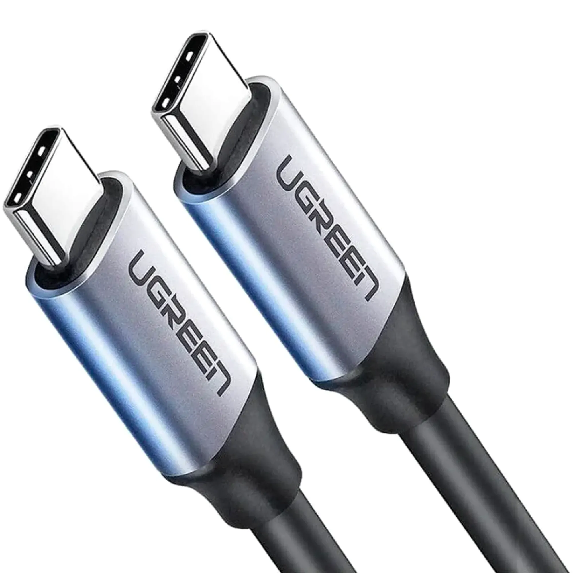 Купить Кабель UGREEN US161 USB-C - USB-C 60W 1.5m Gray/Black (50751) - фото 3