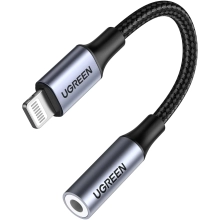 Купити Кабель UGREEN US211 Lightning to 3.5mm 10cm Gray (30756) - фото 2