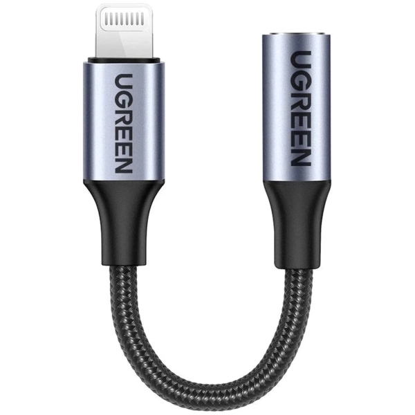 Купити Кабель UGREEN US211 Lightning to 3.5mm 10cm Gray (30756) - фото 3