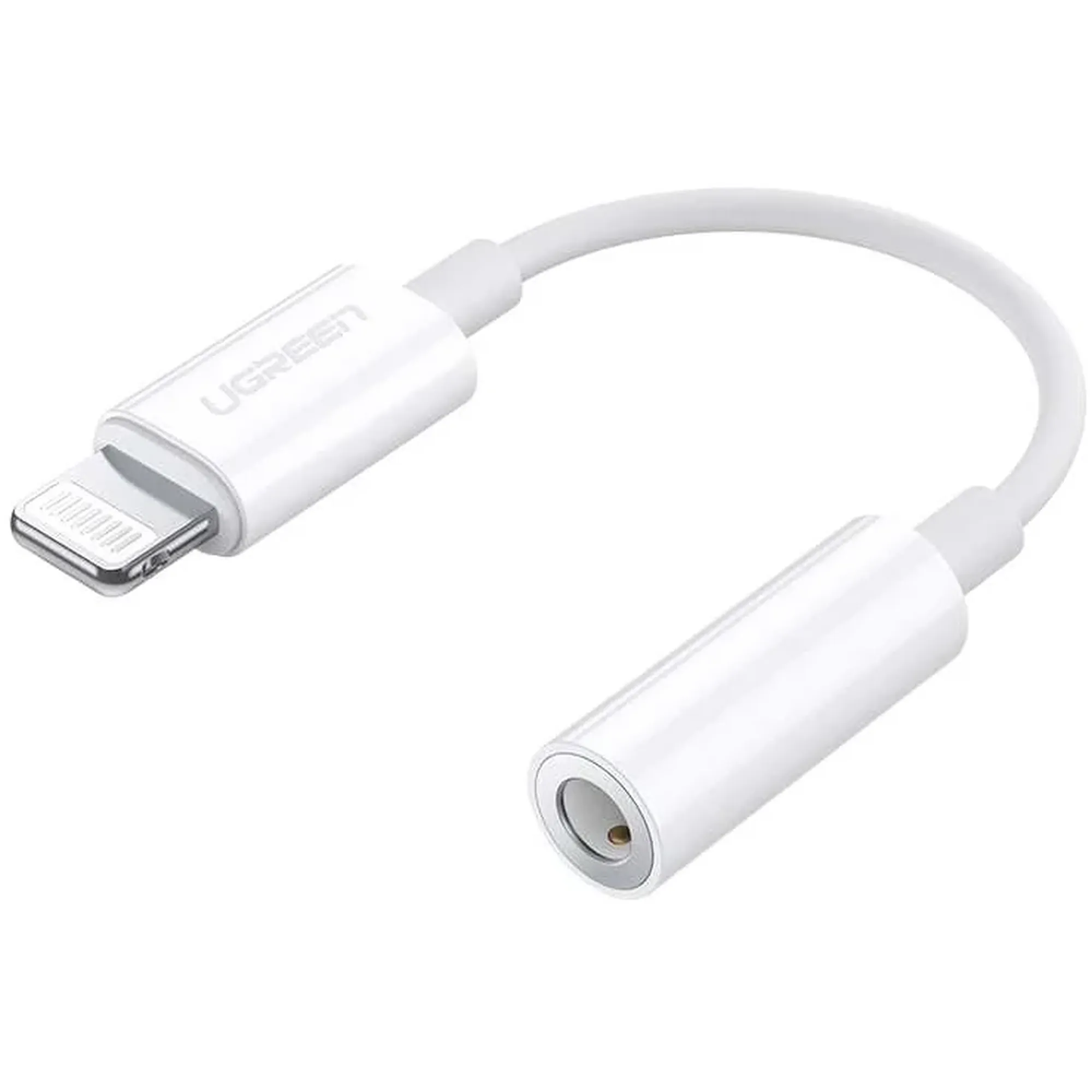 Купити Кабель UGREEN US212 Lightning to 3.5mm 10cm White (30759) - фото 1
