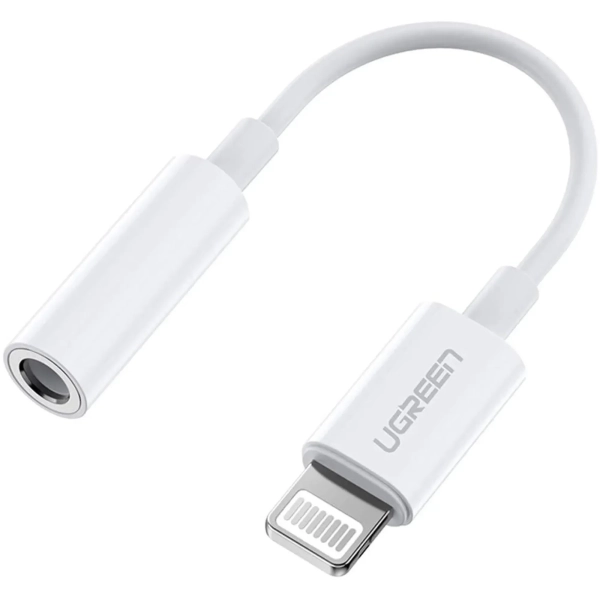 Купити Кабель UGREEN US212 Lightning to 3.5mm 10cm White (30759) - фото 2