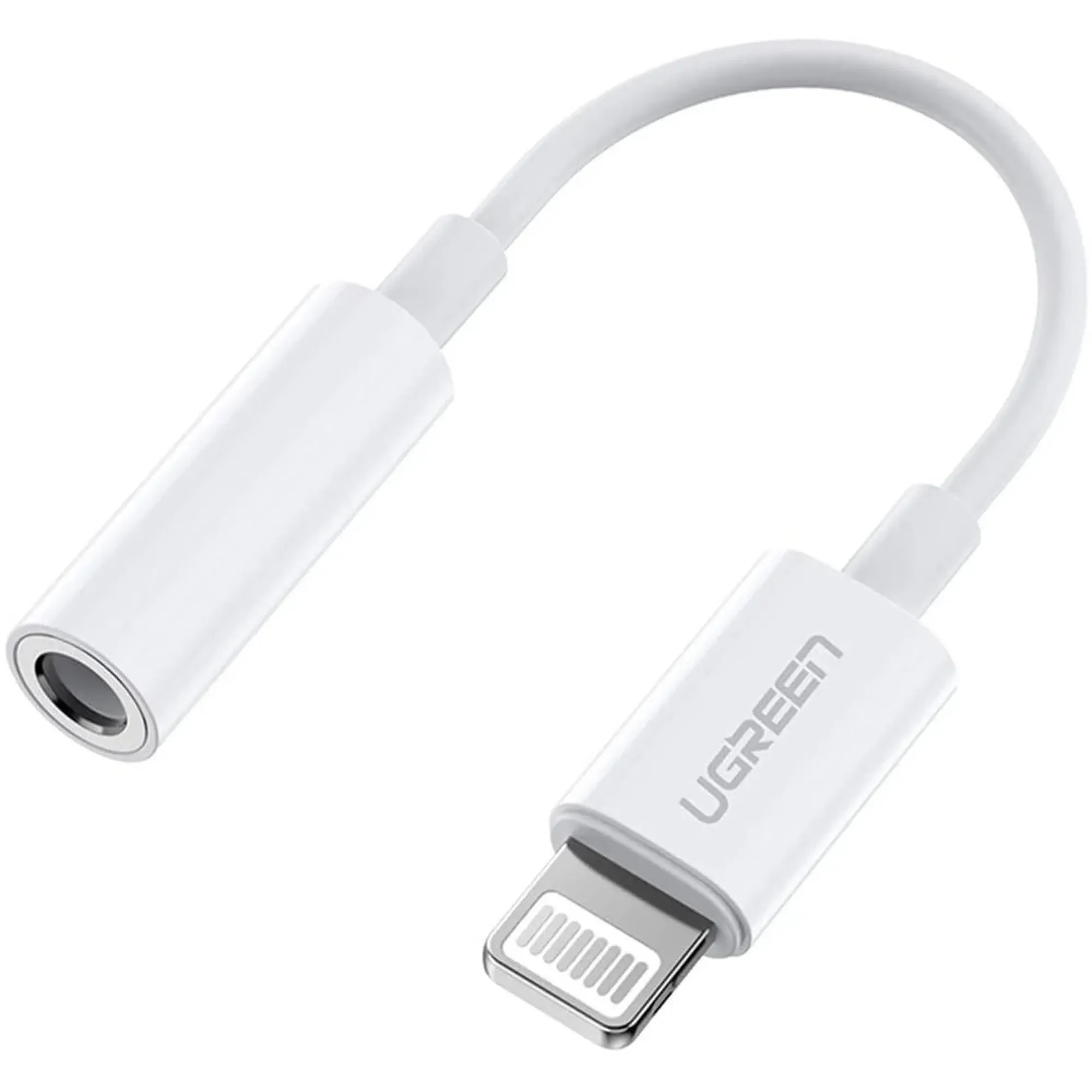 Купити Кабель UGREEN US212 Lightning to 3.5mm 10cm White (30759) - фото 2