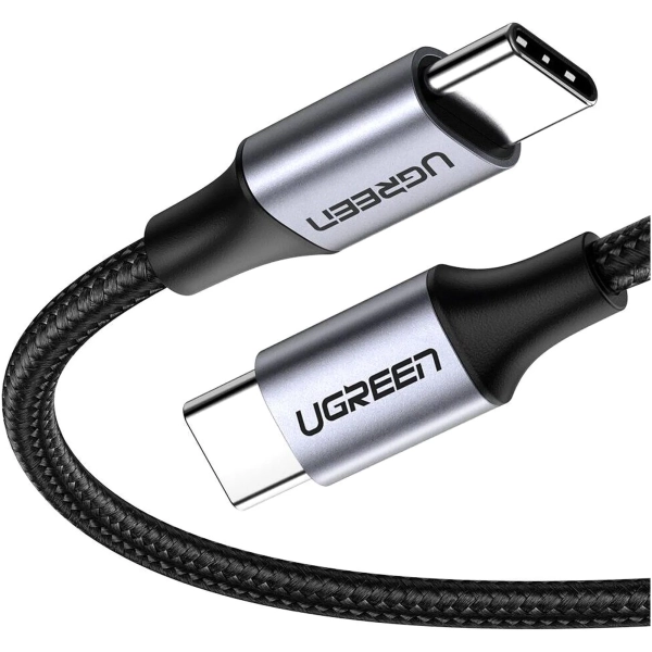 Купить Кабель UGREEN US261 USB-C - USB-C 60W 1m Gray/Black (50150) - фото 4