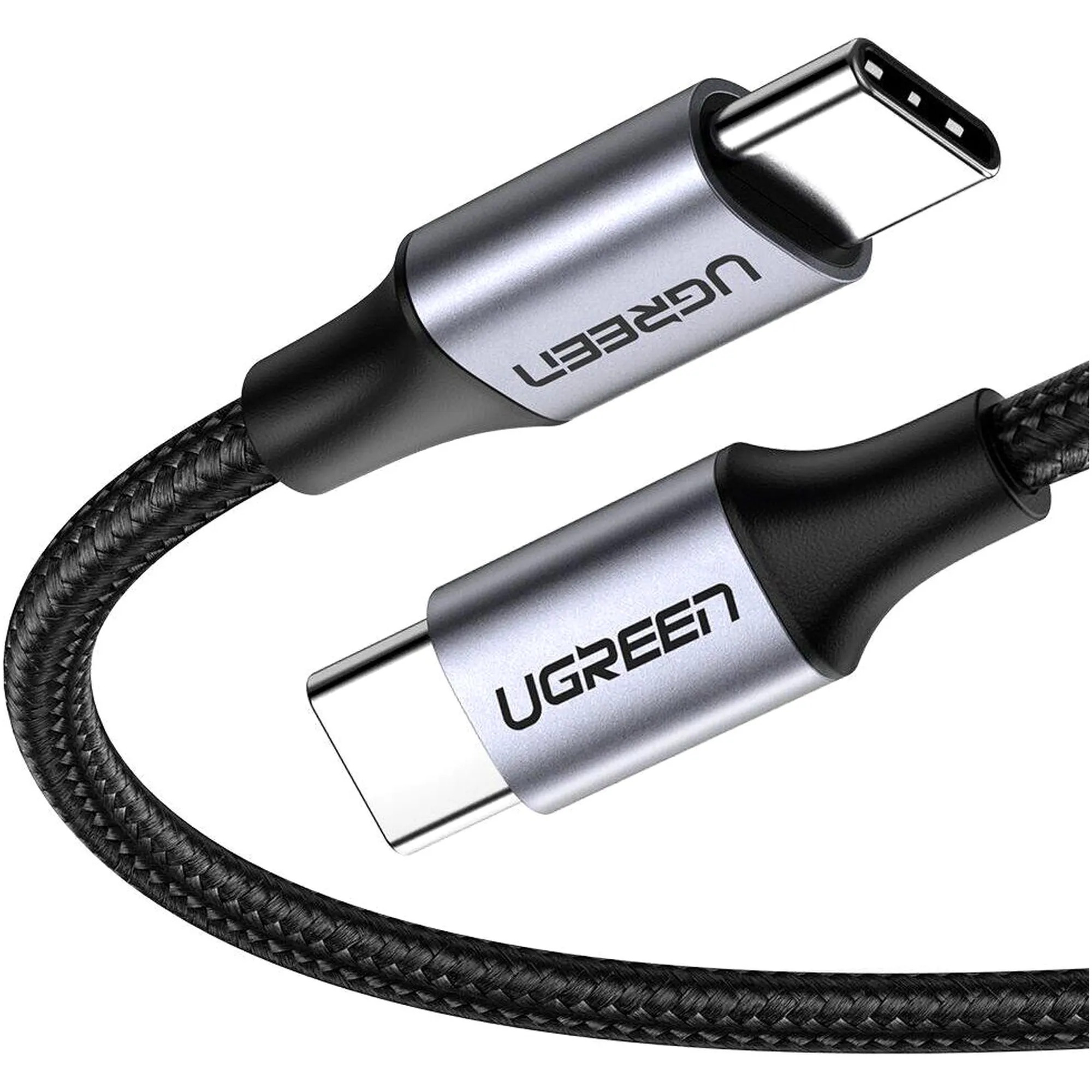 Купить Кабель UGREEN US261 USB-C - USB-C 60W 1m Gray/Black (50150) - фото 4