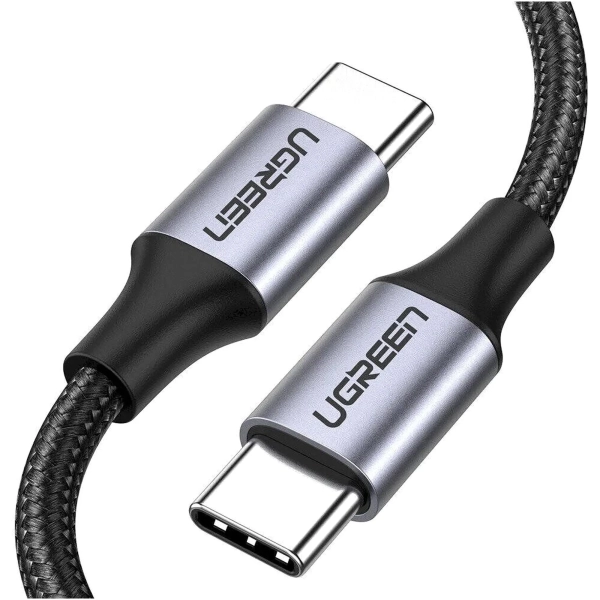 Купить Кабель UGREEN US261 USB-C - USB-C 60W 2m Gray/Black (50152) - фото 3