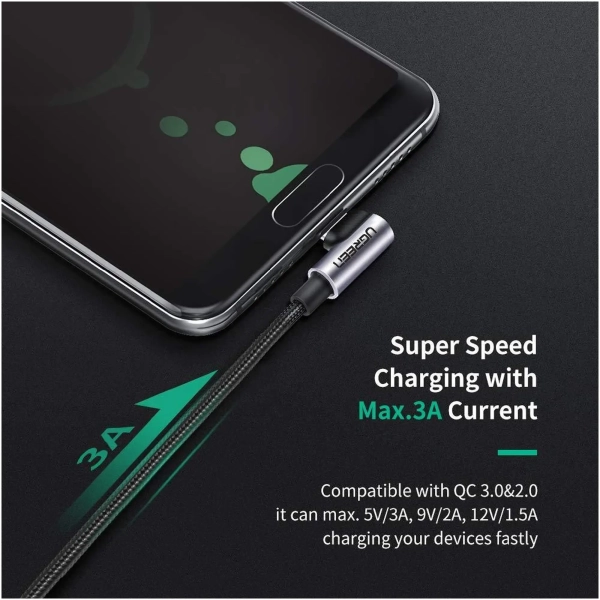 Купить Кабель UGREEN US284 USB - USB-C 1m Black (50941) - фото 3