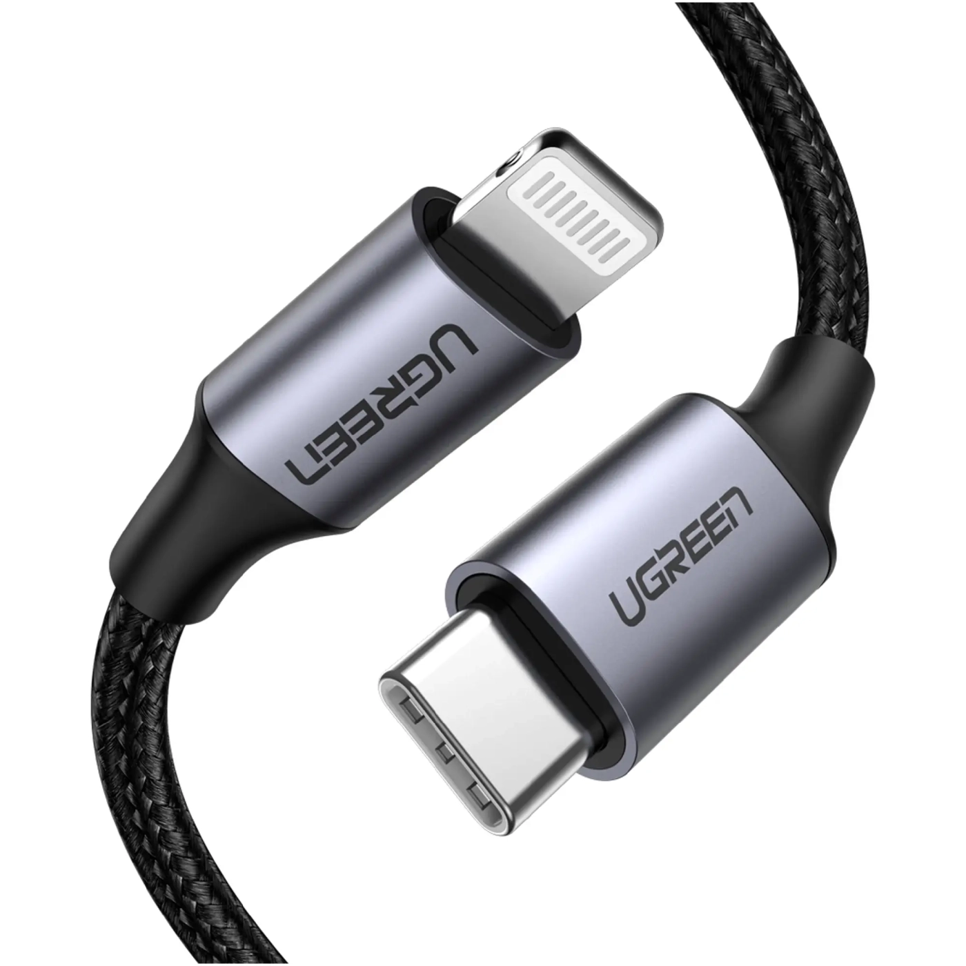 Купить Кабель UGREEN US304 USB 2.0 Type-C M-Lightning M 1 m Black (60759) - фото 1