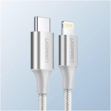 Купить Кабель UGREEN US304 USB 2.0 Type-C M-Lightning M 1 m White (70523) - фото 2
