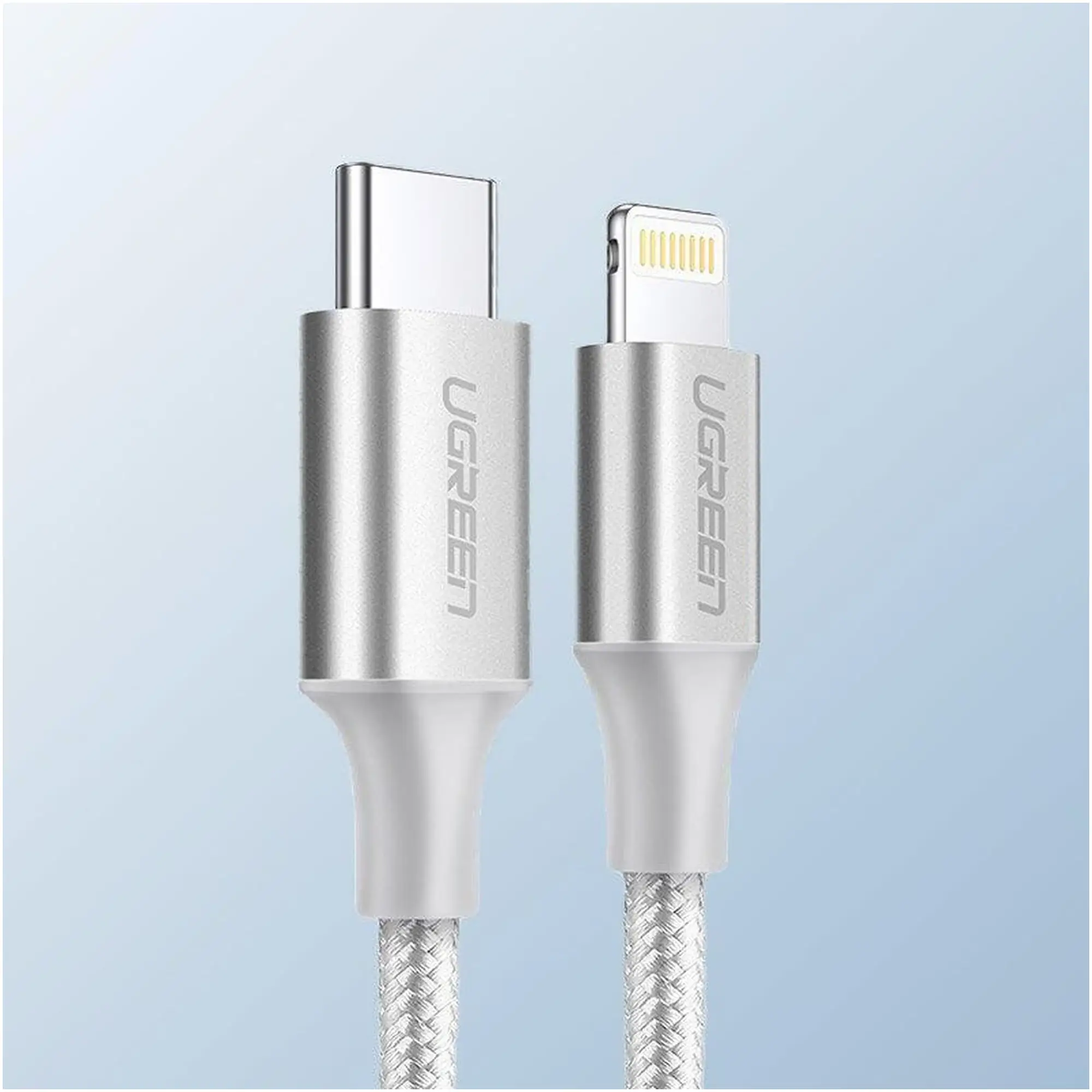 Купить Кабель UGREEN US304 USB 2.0 Type-C M-Lightning M 1 m White (70523) - фото 2