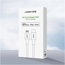 Купить Кабель UGREEN US304 USB 2.0 Type-C M-Lightning M 1 m White (70523) - фото 3