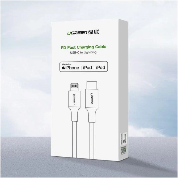 Купить Кабель UGREEN US304 USB 2.0 Type-C M-Lightning M 1 m White (70523) - фото 3
