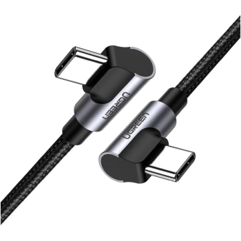 Купить Кабель UGREEN US323 USB-C - USB-C 3A 1m Gray/Black (70529) - фото 1
