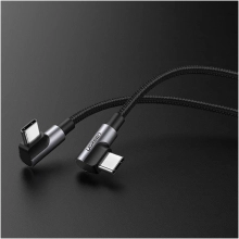 Купить Кабель UGREEN US323 USB-C - USB-C 3A 1m Gray/Black (70529) - фото 2