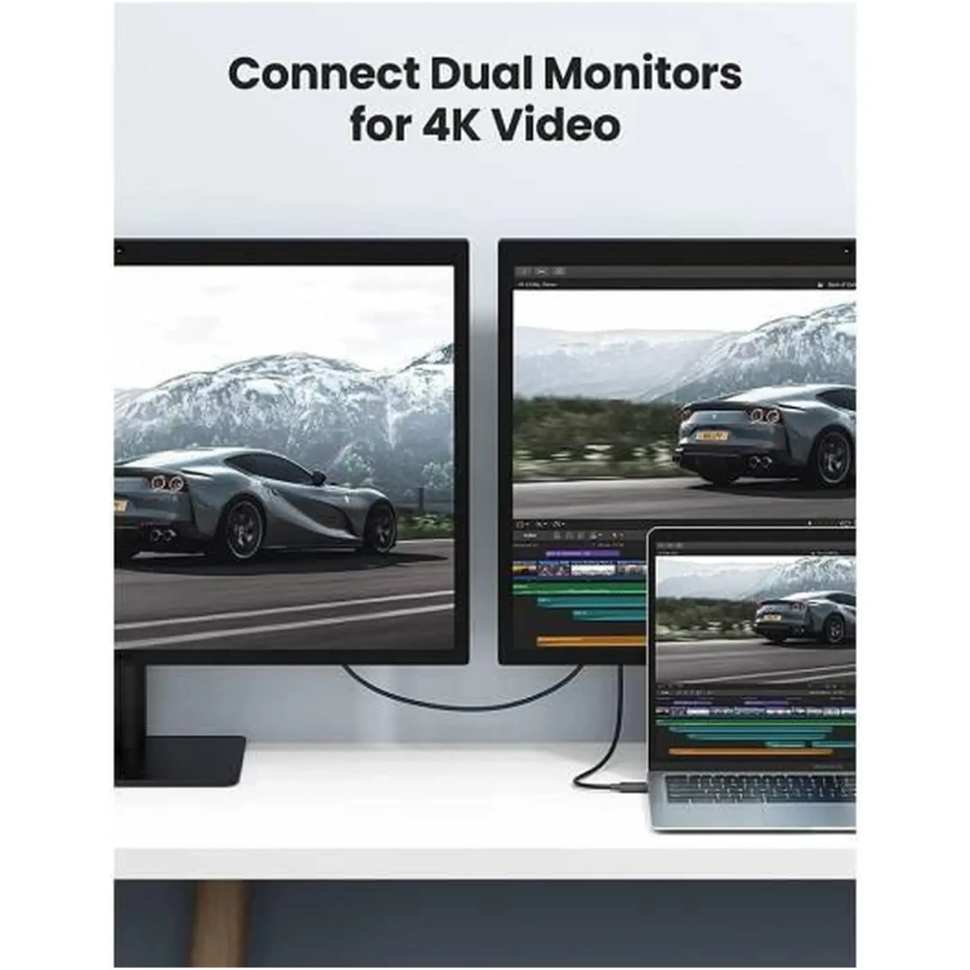 Купить Кабель UGREEN US501 USB 4.0 Type-C M-M Thunderbolt 0.8m Black (30389) - фото 3